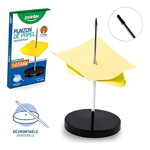 Punzón con base Plástica Para Boletas y papel 