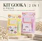  Kit de Stickers GooKa 2 en 1 con Aplicador - Set de 6 Piezas para Decorar y Hacer Photocard - Miniatura 1