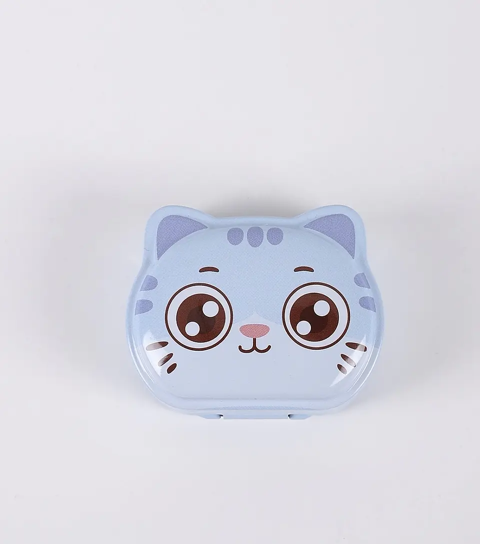 Sacapuntas de gatito adorable con 2 agujeros para lápiz  3