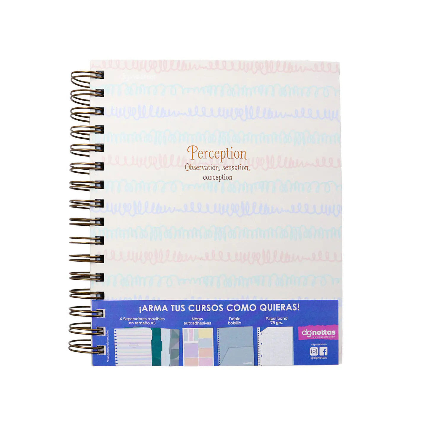 Cuaderno Pastel 1/2 Oficio Tapa dura 160 hjs. Dgnottas 2