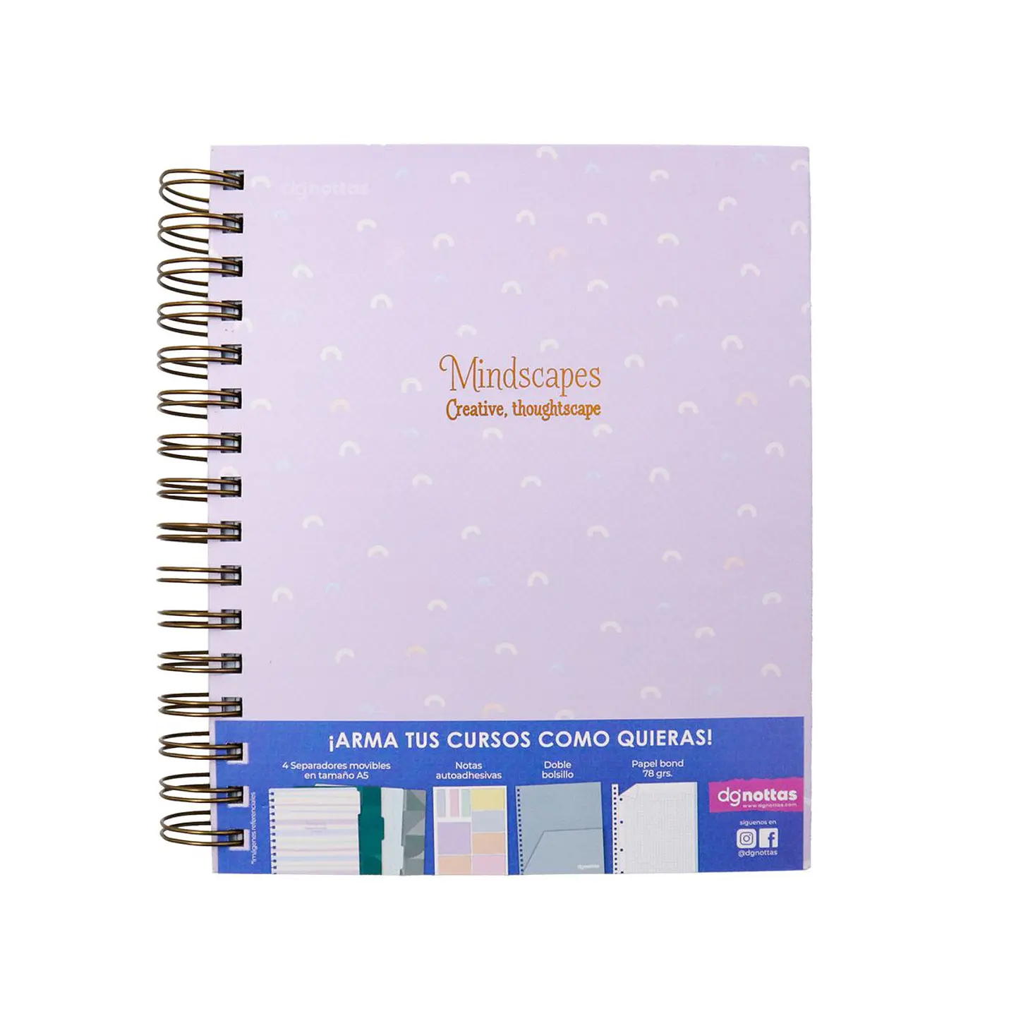 Cuaderno Pastel 1/2 Oficio Tapa dura 160 hjs. Dgnottas 3