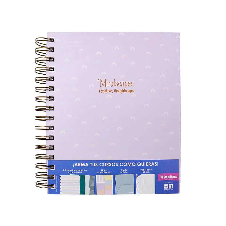 Cuaderno Pastel 1/2 Oficio Tapa dura 160 hjs. Dgnottas 3