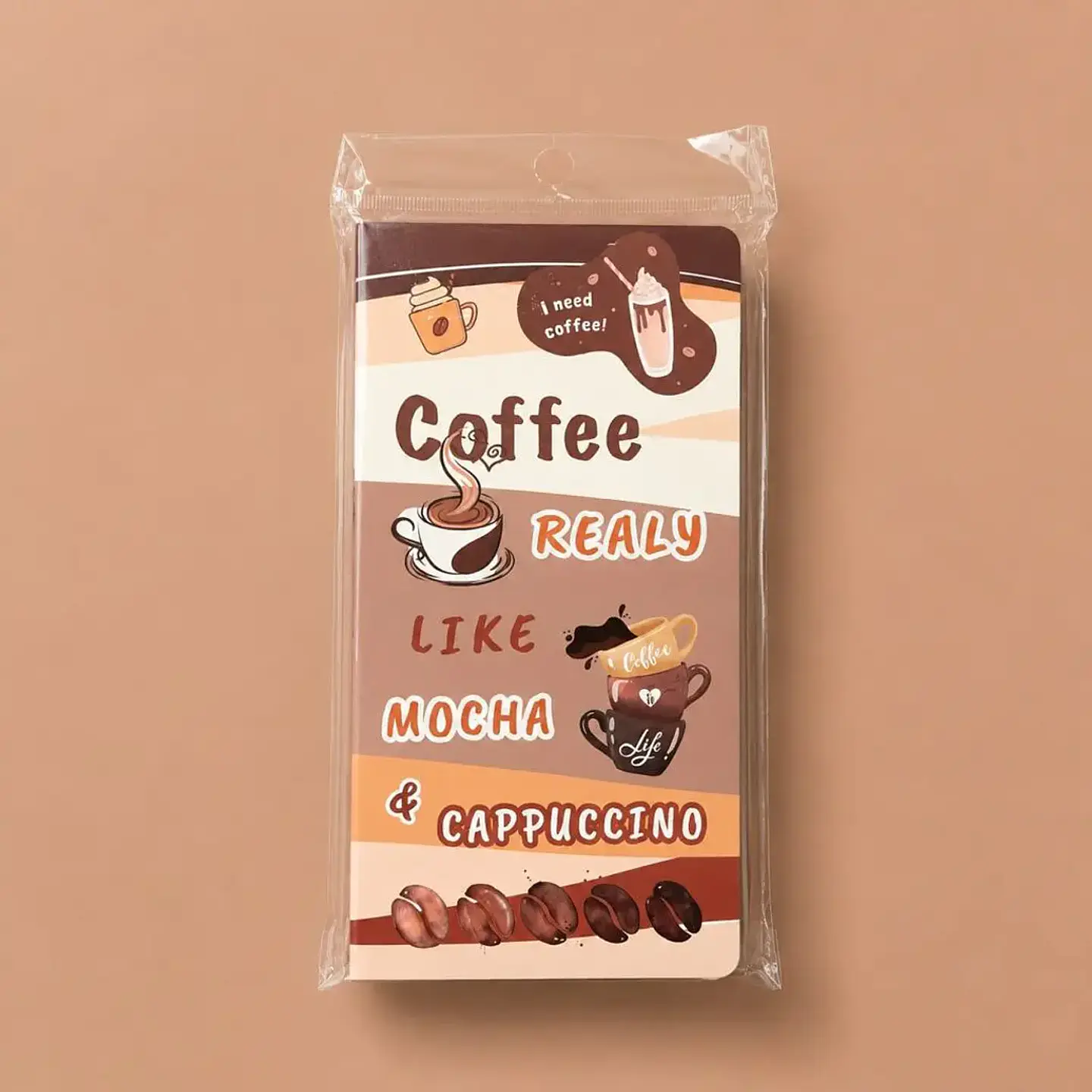 Set de Notas Adhesivas y Post-it Café Kawaii ☕🤎 1