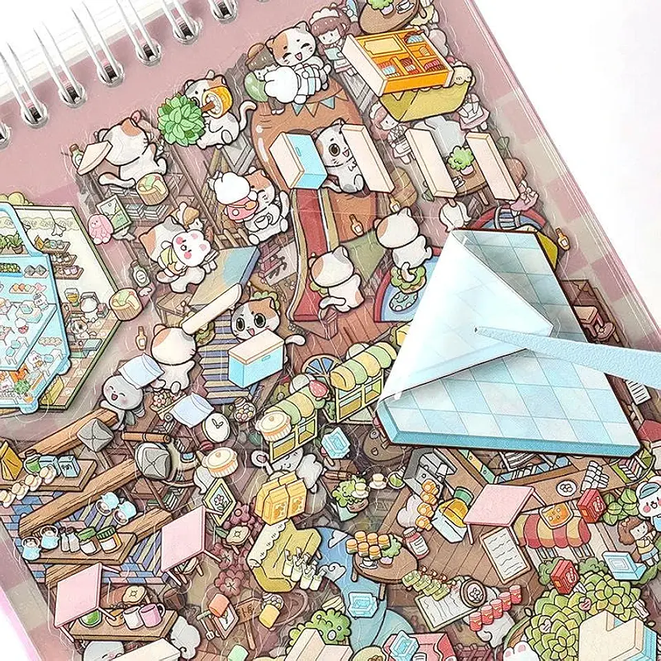 Libro de Stickers 3D Miniatura - 40 Páginas / 20 Escenas Diferente 4