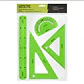 Set Geometría 4 Piezas Ultraflexible 30cm Linea Kids Neolite - Miniatura 1