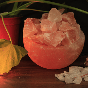 Lampara de Sal tipo Canasto