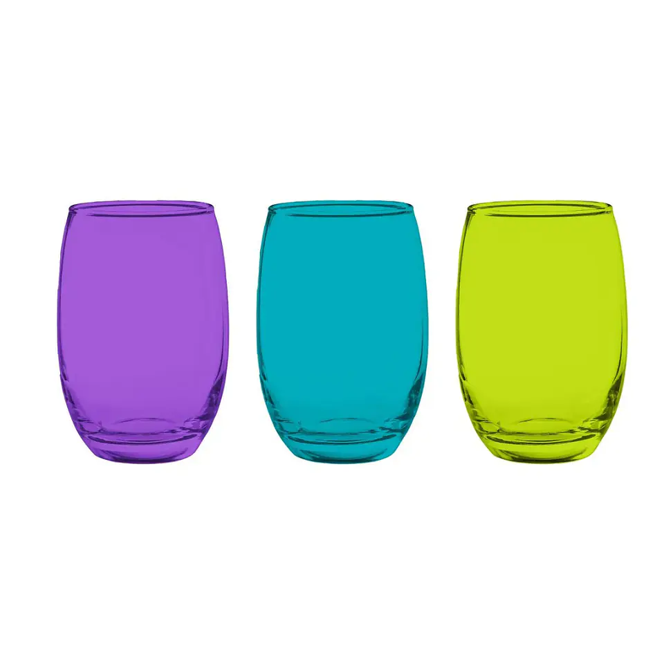 Mikono Full Color Set 6 Vasos Altos Cristar. 2