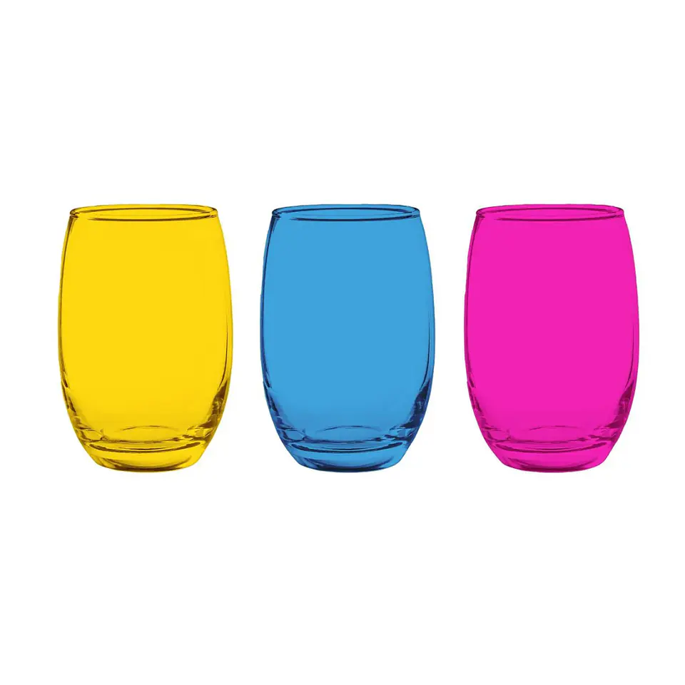 Mikono Full Color Set 6 Vasos Altos Cristar. 3