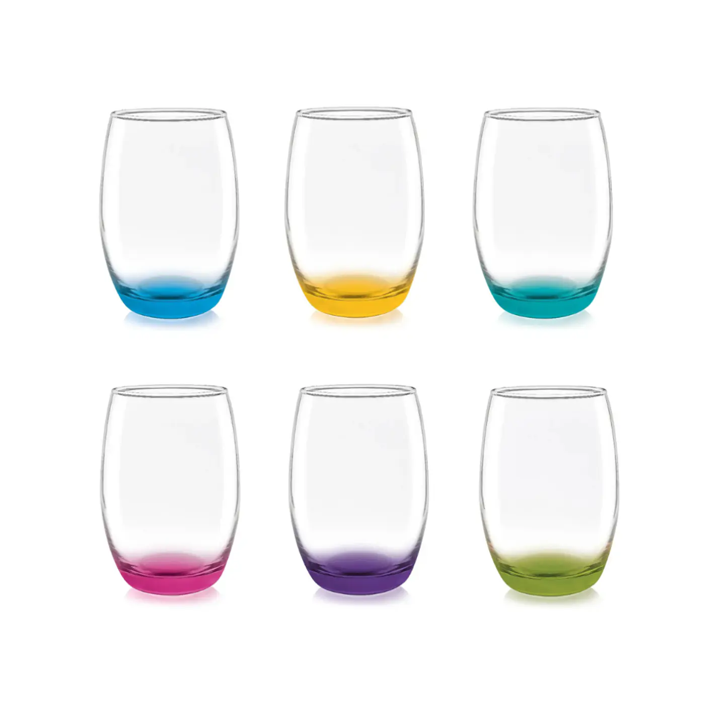 Mikono Color Set 6 Vasos Alto Cristar. 2