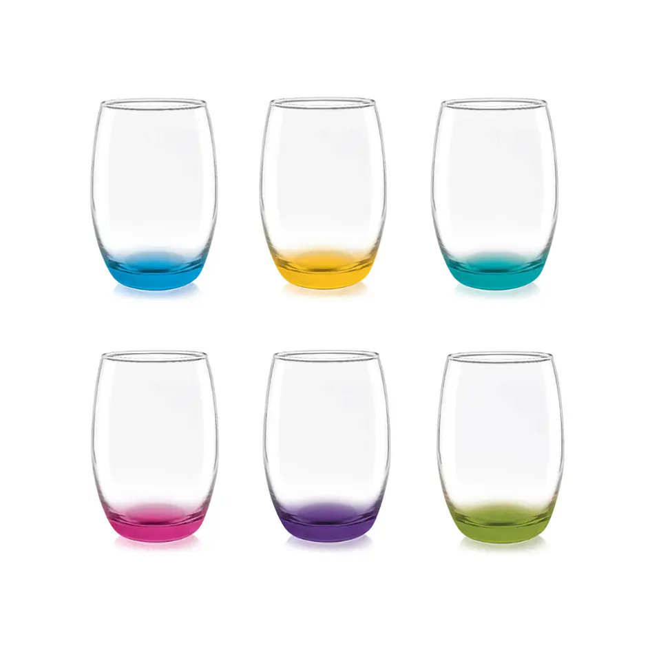 Mikono Color Set 6 Vasos Alto Cristar. 2
