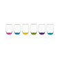 Mikono Color Set 6 Vasos Alto Cristar. - Miniatura 3