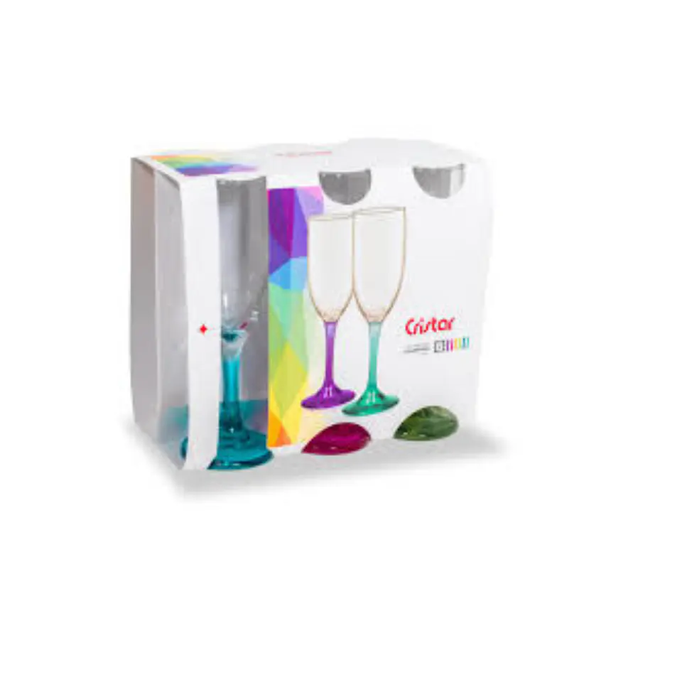 Champange Rioja Set 6 Copas Cristar. 3