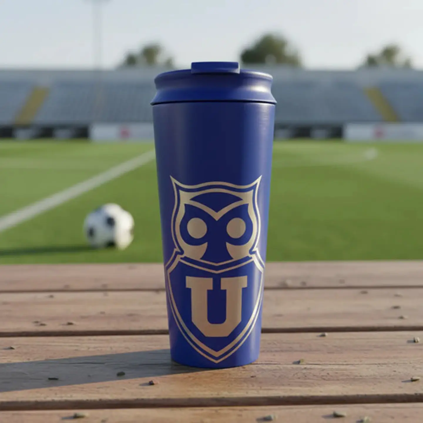Vaso Térmico Metálico U De Chile Frío Caliente 480ml Color Azul 1