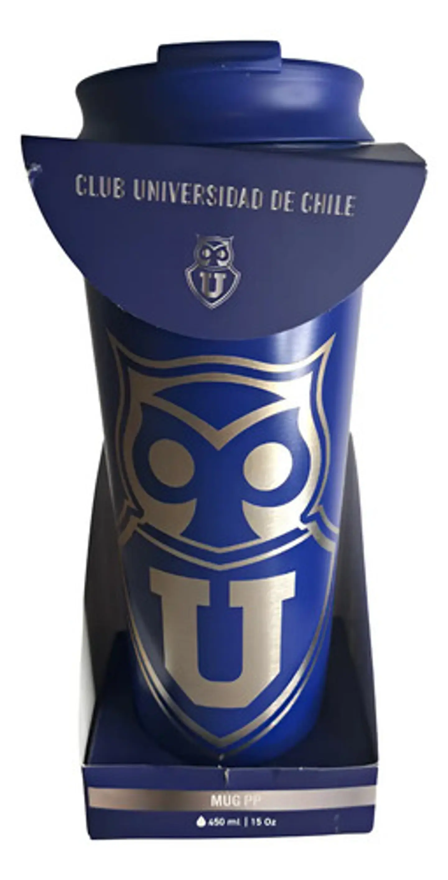 Vaso Térmico Metálico U De Chile Frío Caliente 480ml Color Azul 2