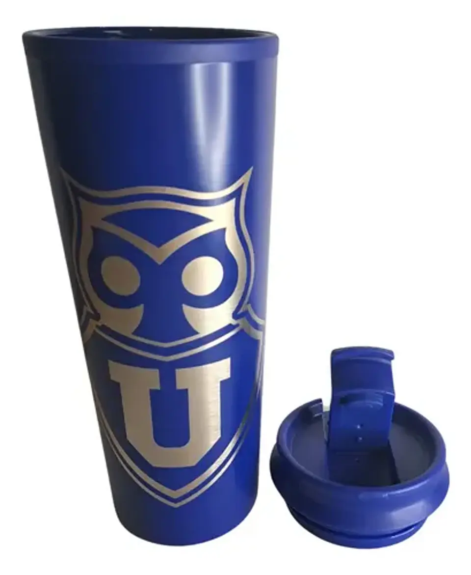 Vaso Térmico Metálico U De Chile Frío Caliente 480ml Color Azul 4