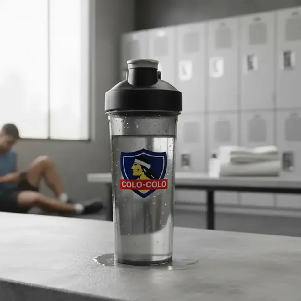 Botella Shaker Colo Colo De 800 Ml Negra, Antiderrames Y Libre De Bpa Negro 1