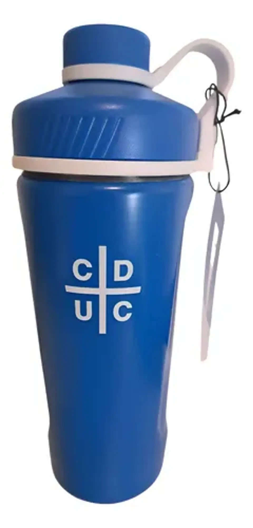 Botella Shaker Universidad Católica + Mezclador. 1