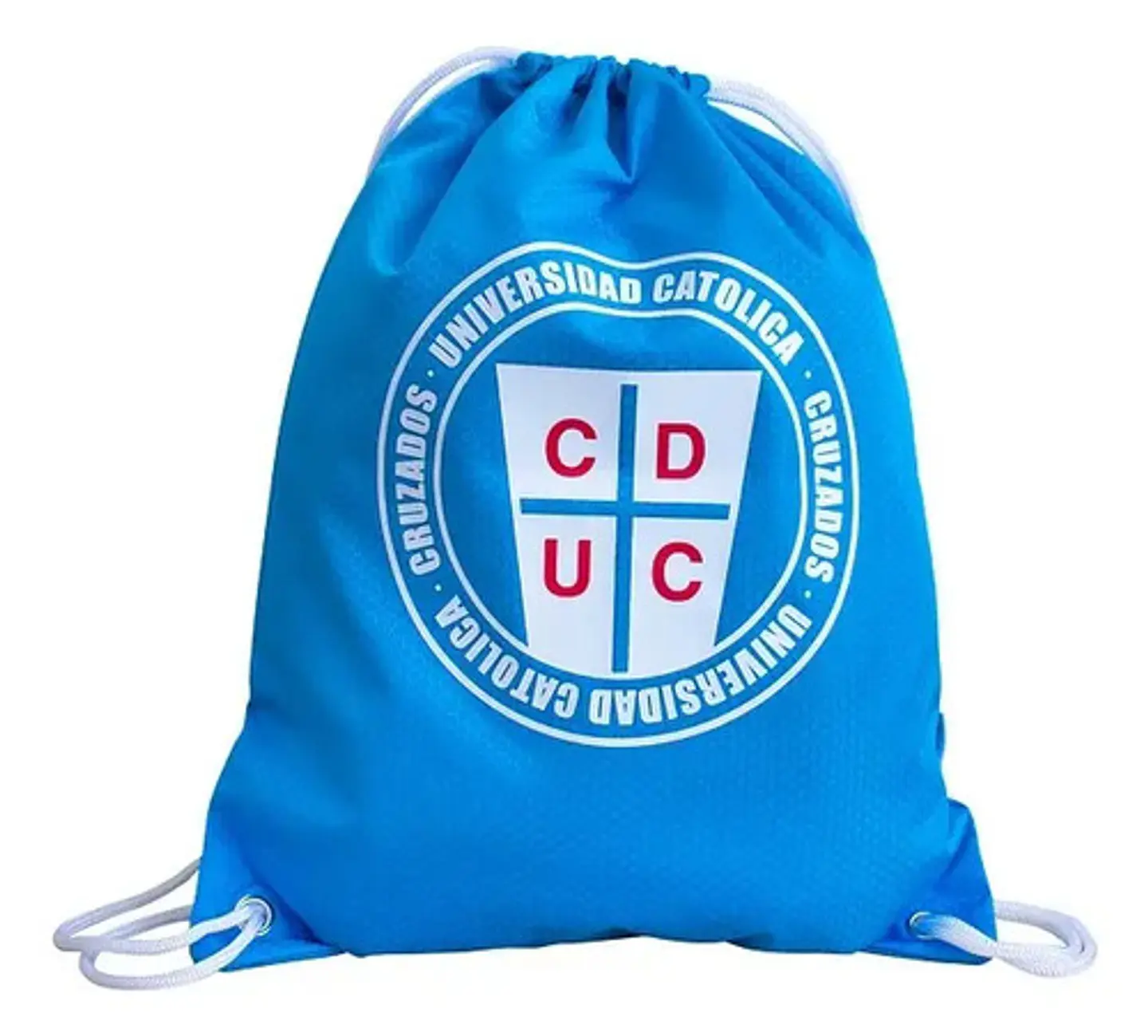 Morral Urbano Titanio Universidad Católica Celeste Poliéster Cordón Liso 3