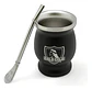 Mate Criollo De Acero Inoxidable Colo Colo Con Bombilla, Térmico Y Negro - Miniatura 2
