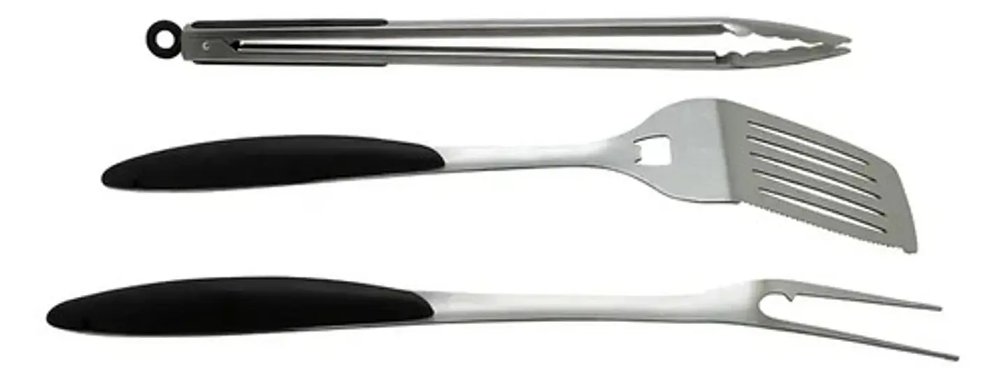 Pack 3 Piezas Asado Acero Black Bull Cocina Profesional 2