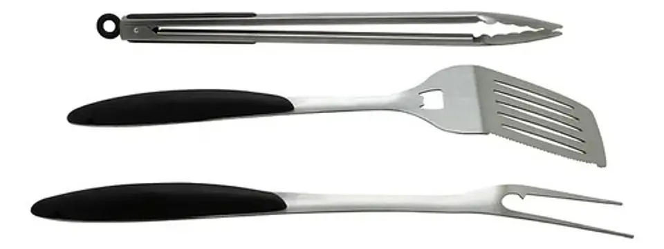 Pack 3 Piezas Asado Acero Black Bull Cocina Profesional 2
