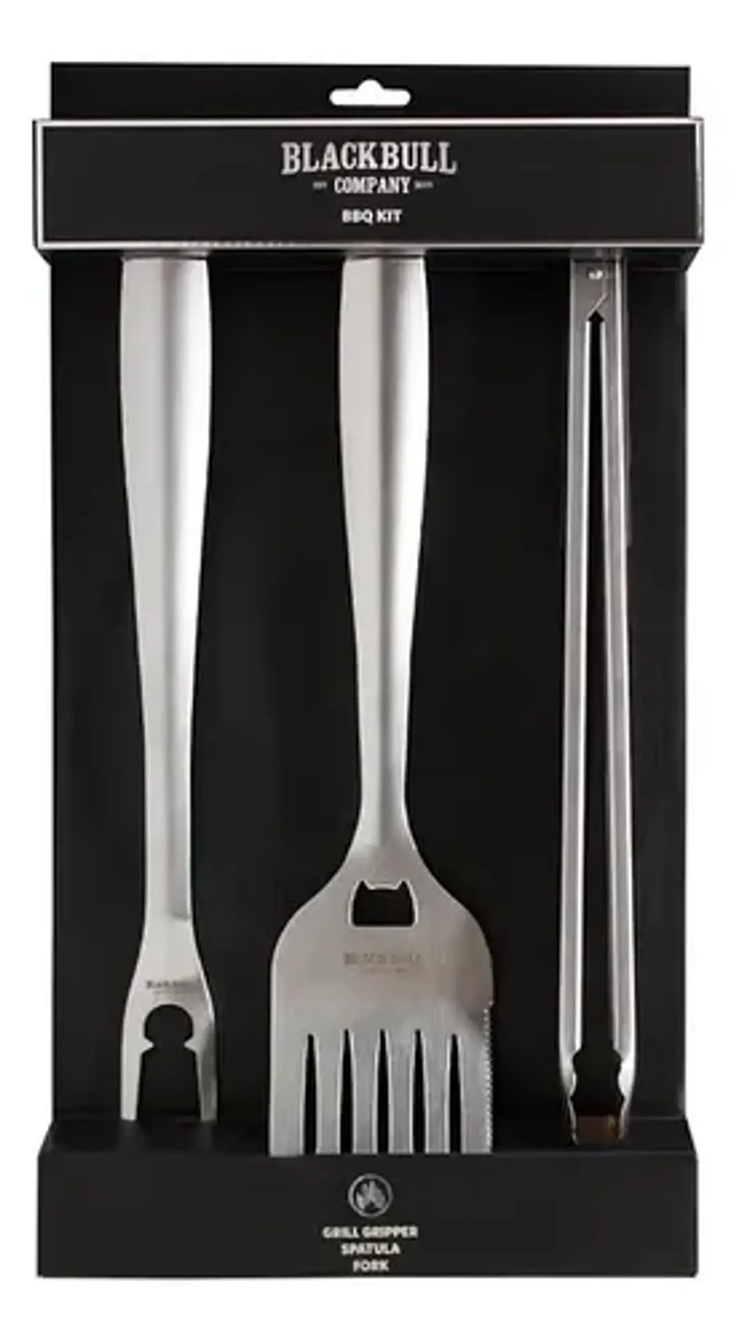 Pack 3 Piezas Asado Acero Black Bull Cocina Profesional 3
