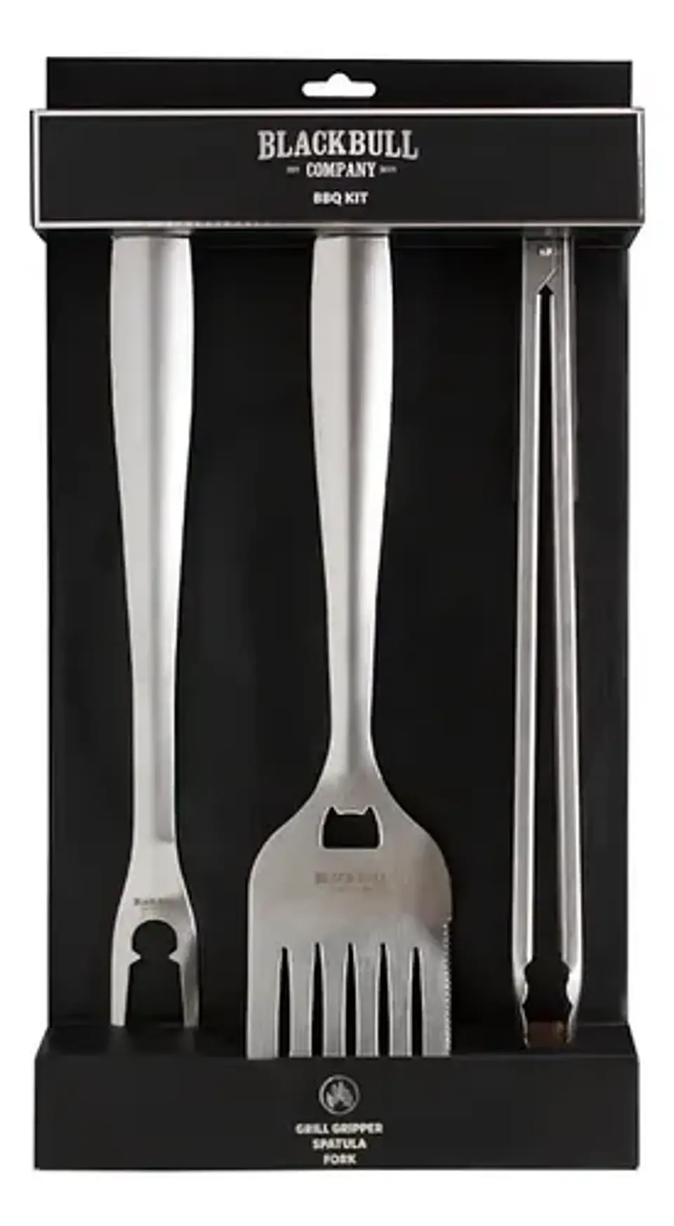 Pack 3 Piezas Asado Acero Black Bull Cocina Profesional 3