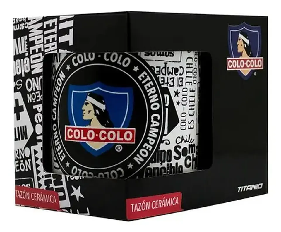 Tazón De Cerámica Colo-colo: Eterno Campeón, Color Blanco 1