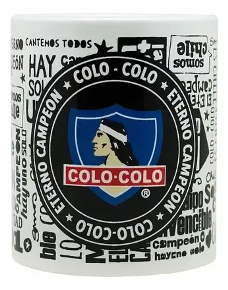 Tazón De Cerámica Colo-colo: Eterno Campeón, Color Blanco 2