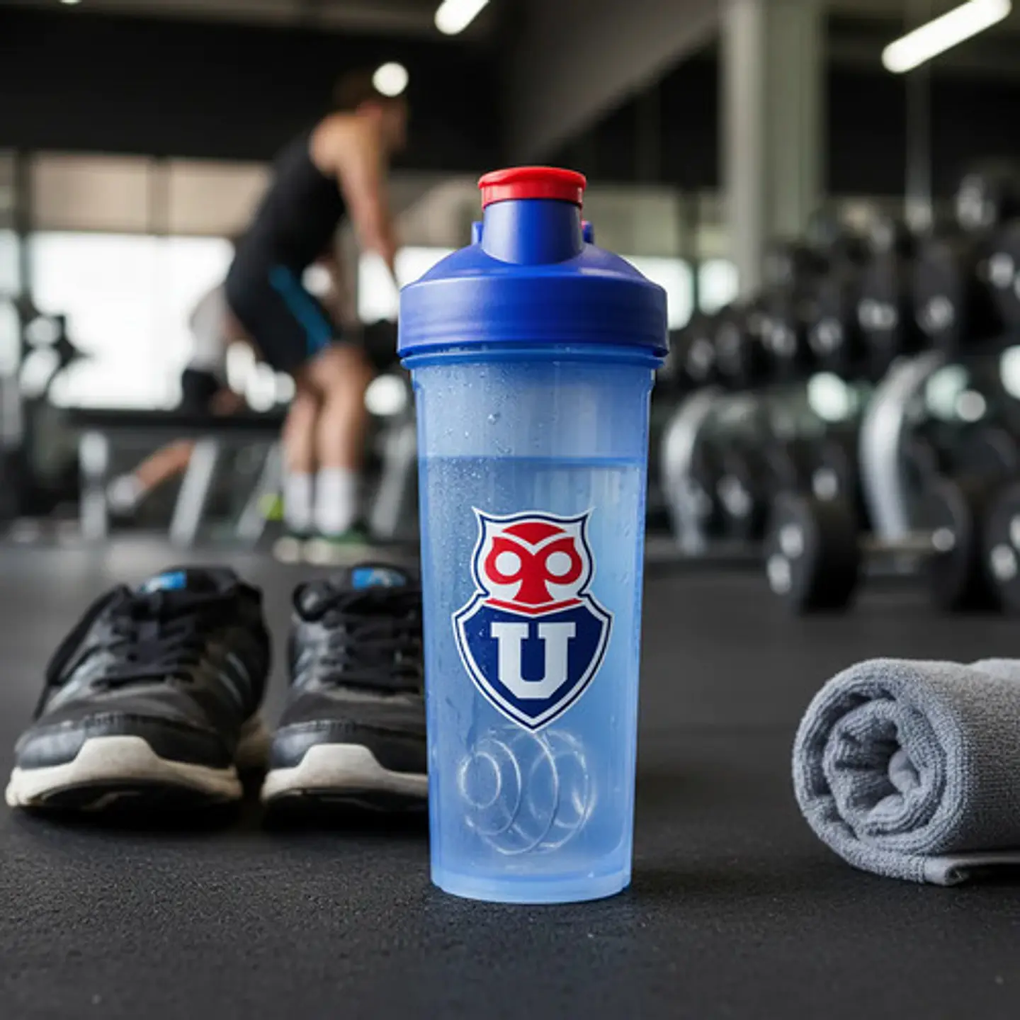 Shaker 800ml U De Chile Oficial Agua Gym Proteina Botella 1