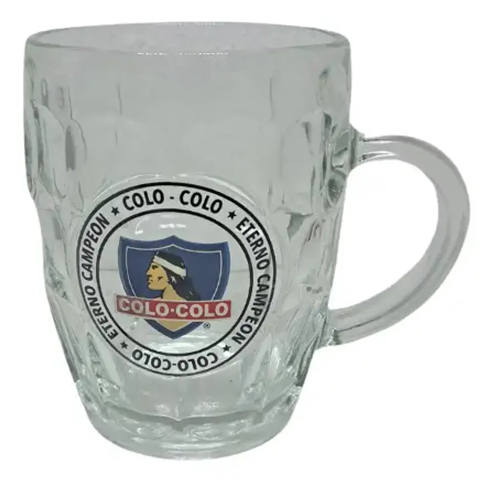 Shopero Vidrio Colo Colo 580ml Beer Mug Cervecero Bar Futbol 4