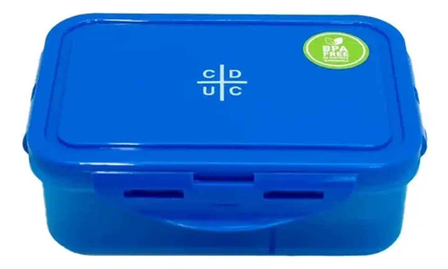 Hermético Plástico Rectangular 700ml Cduc Tapa A Presión Universitario Universidad Catolica 2