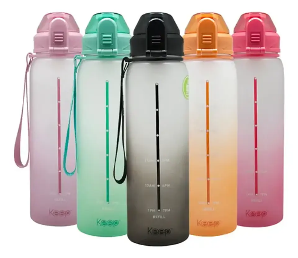 Botella 1 Litro Keep Sport Color Negro 6