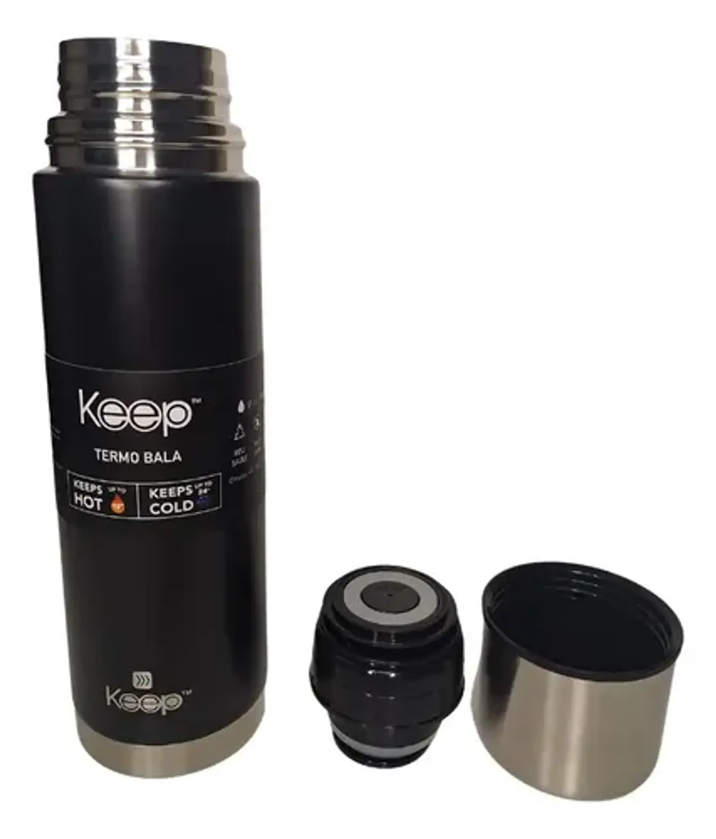 Termo Bala 500 Ml Keep - Conservación 12h Frío, 10h Caliente 15