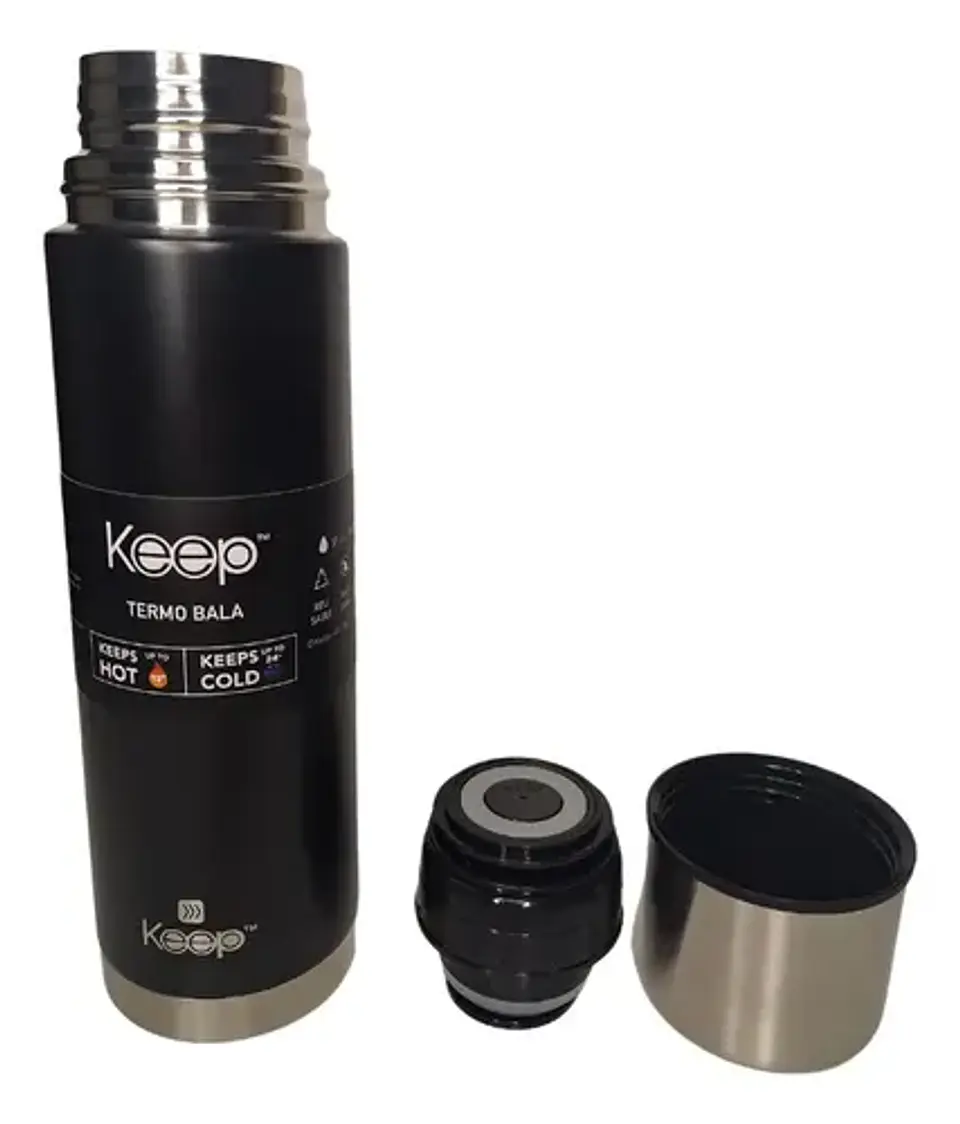 Termo Bala 500 Ml Keep - Conservación 12h Frío, 10h Caliente 15