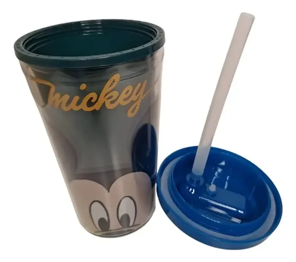 Botella Doble Pared 500ml Bombilla Disney 6