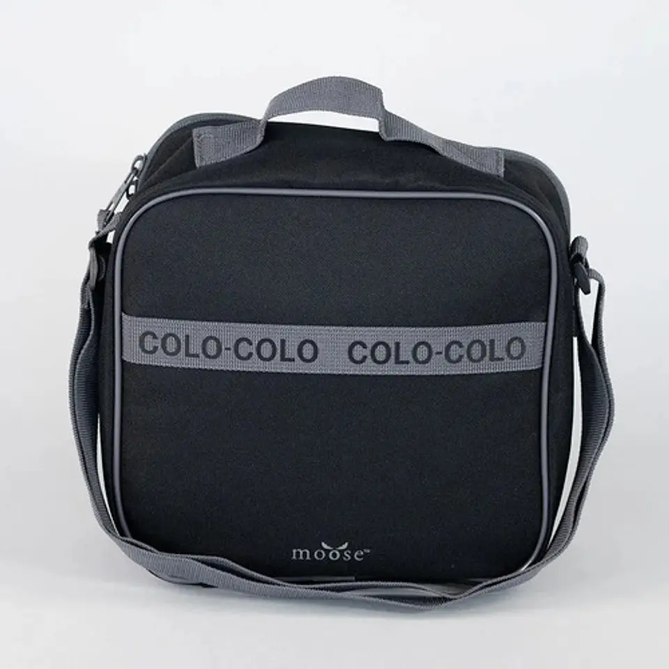 Pack Mochila + Lonchera + Estuche Escolar Negro Colo Colo 4