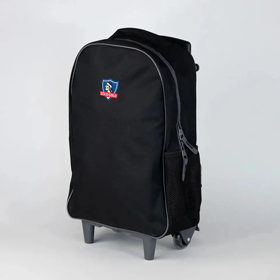Pack Mochila + Lonchera + Estuche Escolar Negro Colo Colo 7