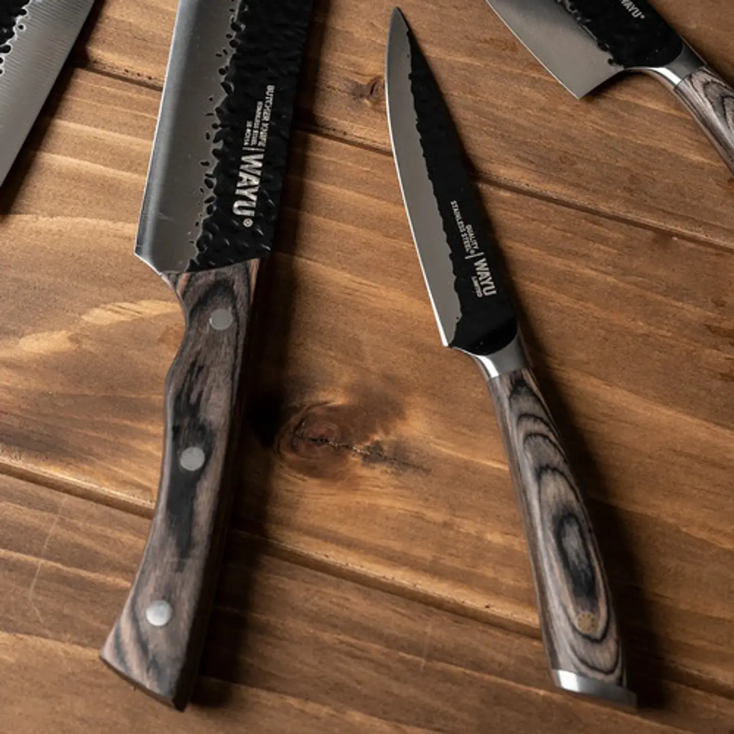 Cuchillo Wayu Hammer Mediano Color Negro 4