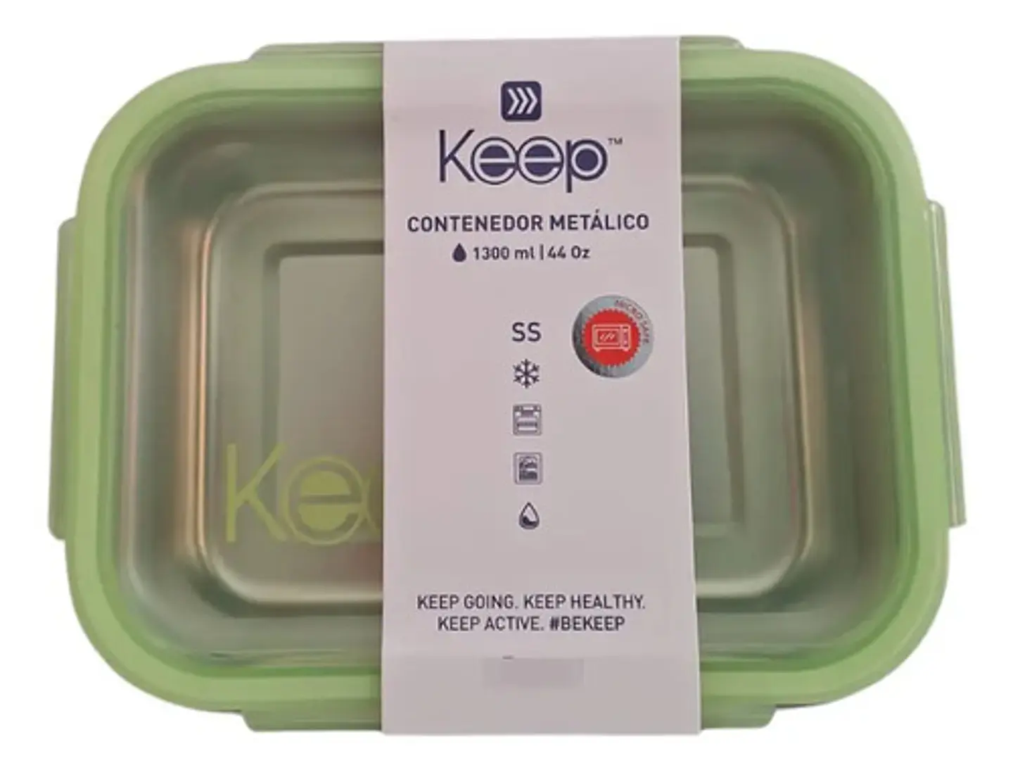 Taper Contenedor 1300ml Keep Hermetico Metálico 1