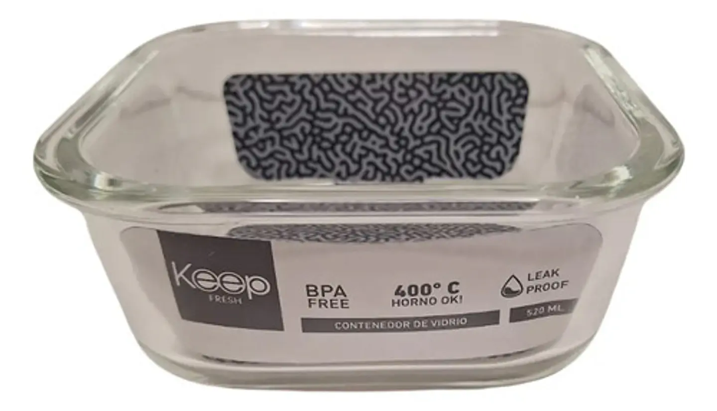 Contenedor Hermético Vidrio  520 Ml Keep 3