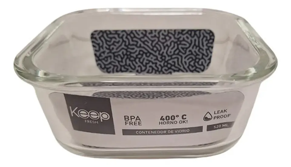 Contenedor Hermético Vidrio  520 Ml Keep 3