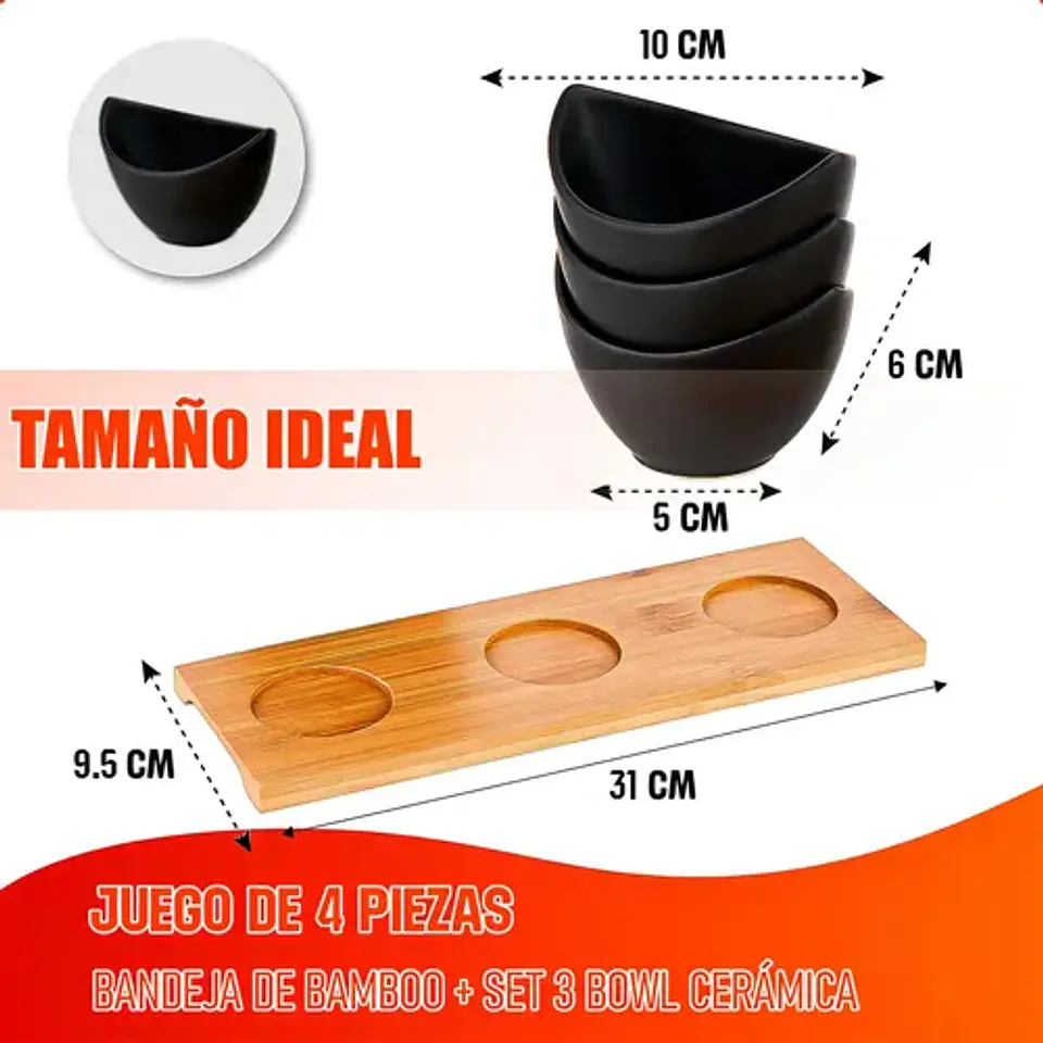 Bowl De Caramica Cuencos Aperitivo Set 3 Bowl Aperitivo Wayu Arcashopping Bandeja De Aperitivos Wayu Set 3 Bowls Ceramica Picoteo Bandeja Bamboo Aperitivo Wayu Negro 2