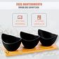 Bowl De Caramica Cuencos Aperitivo Set 3 Bowl Aperitivo Wayu Arcashopping Bandeja De Aperitivos Wayu Set 3 Bowls Ceramica Picoteo Bandeja Bamboo Aperitivo Wayu Negro - Miniatura 3