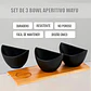 Bowl De Caramica Cuencos Aperitivo Set 3 Bowl Aperitivo Wayu Arcashopping Bandeja De Aperitivos Wayu Set 3 Bowls Ceramica Picoteo Bandeja Bamboo Aperitivo Wayu Negro - Miniatura 5