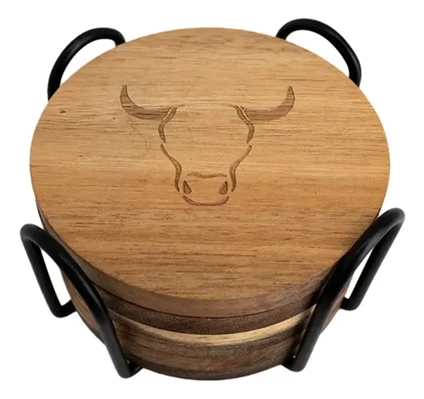 Set 6 Posavasos Madera Wayu 1