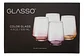 Set De 4 Vasos De Vidrio Glasso Fondo Color Para Agua Y Jugos Colores - Miniatura 5