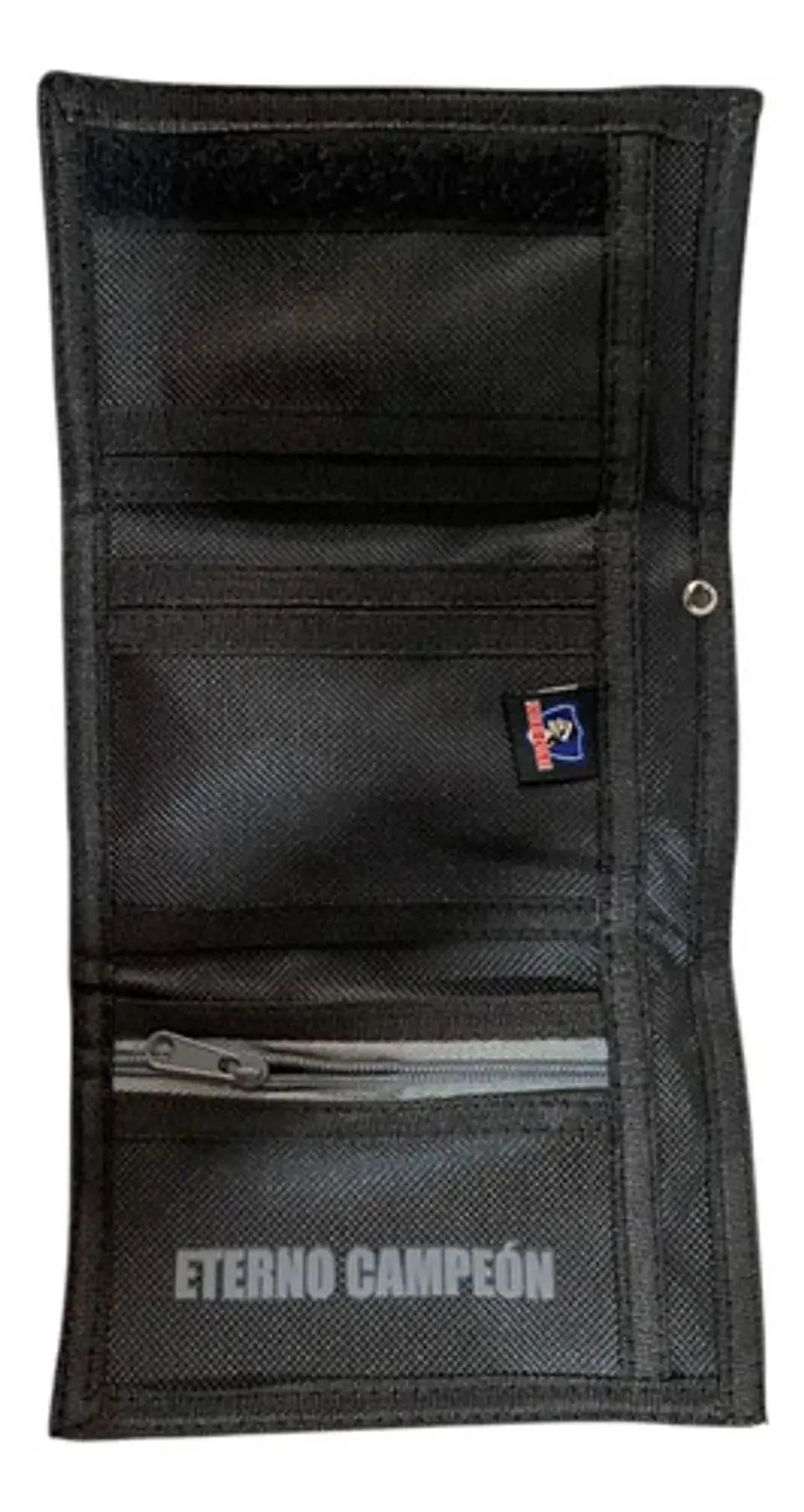 Billetera De Poliéster Negra Estampada De Colo Colo Con Monedero Negro Estampado Colo Colo 2