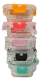 Hermetico Cuadrado Vidrio Libre Bpa Colores Keep 320ml - Miniatura 2