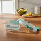 Hermetico Cuadrado Vidrio Libre Bpa Colores Keep 320ml - Miniatura 9